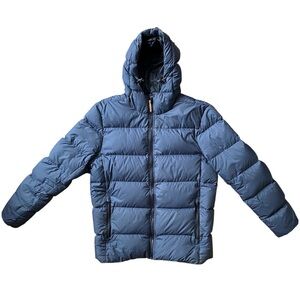 Roots Winter Goose Down Peakside Parka jacket size M in Navy